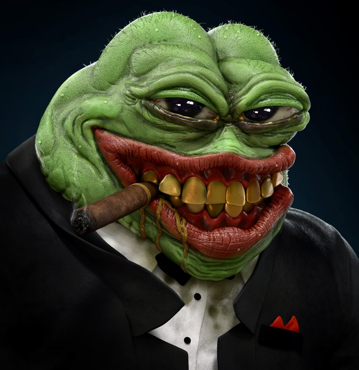 Disgusting Ugly 3D Pepe